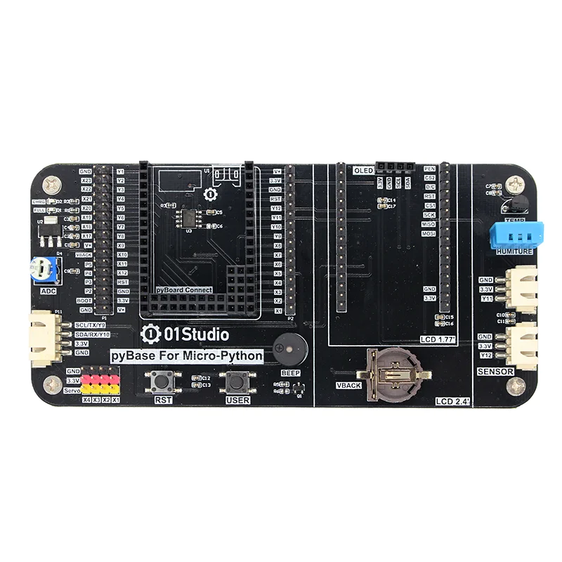 pyBase Micro- Python Development baseboard support pyBoard ESP32 K210