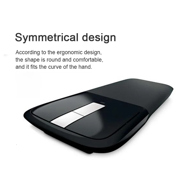 2.4G Wireless Computer Mouse Arc Touch Ergonomic 3D Mause Folding Office Mice Optical USB Gaming Mouse 1200DPI For Laptop PC Mac