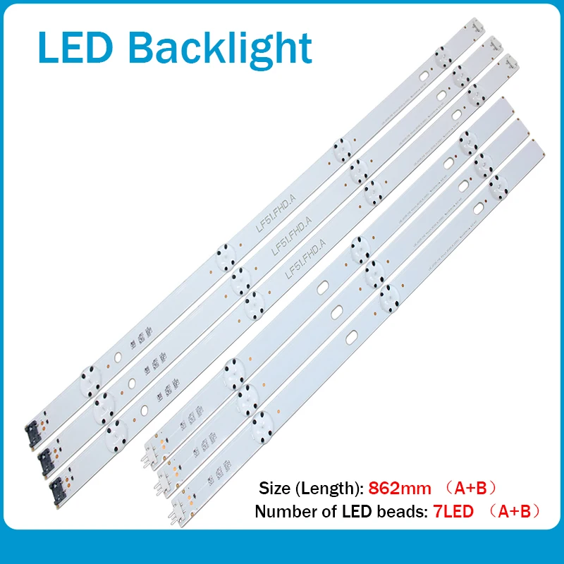 New 30 PCS/set LED Backlight Strip For LG 43LF5100 LF51_FHD_A LF51_FHD_B LGE_WICOP_FHD 43INCH_REV00_A/B_150511