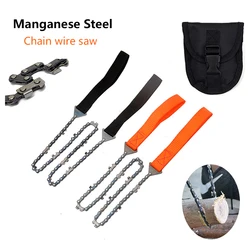 Outdoor Portable Hand-drawn Wire Saw Field Mountaineering Life-Saving Chain Saw Tool Multi-function Saw Chain Pocket Chain Saw