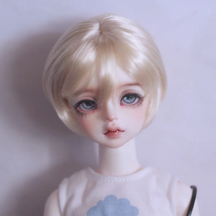 

BJD doll wig suitable for 1-3 1-4 1-6 size everyday all-match air bangs pear curly short hair doll accessories