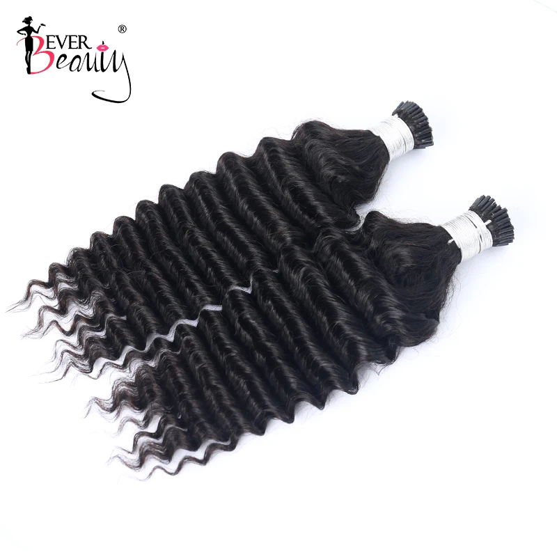 Loose Curly Microlink Hair Extensions Brazilian Virgin Hair Bulk Microlinks I Tip Hair Extensions For Black Women Ever Beauty