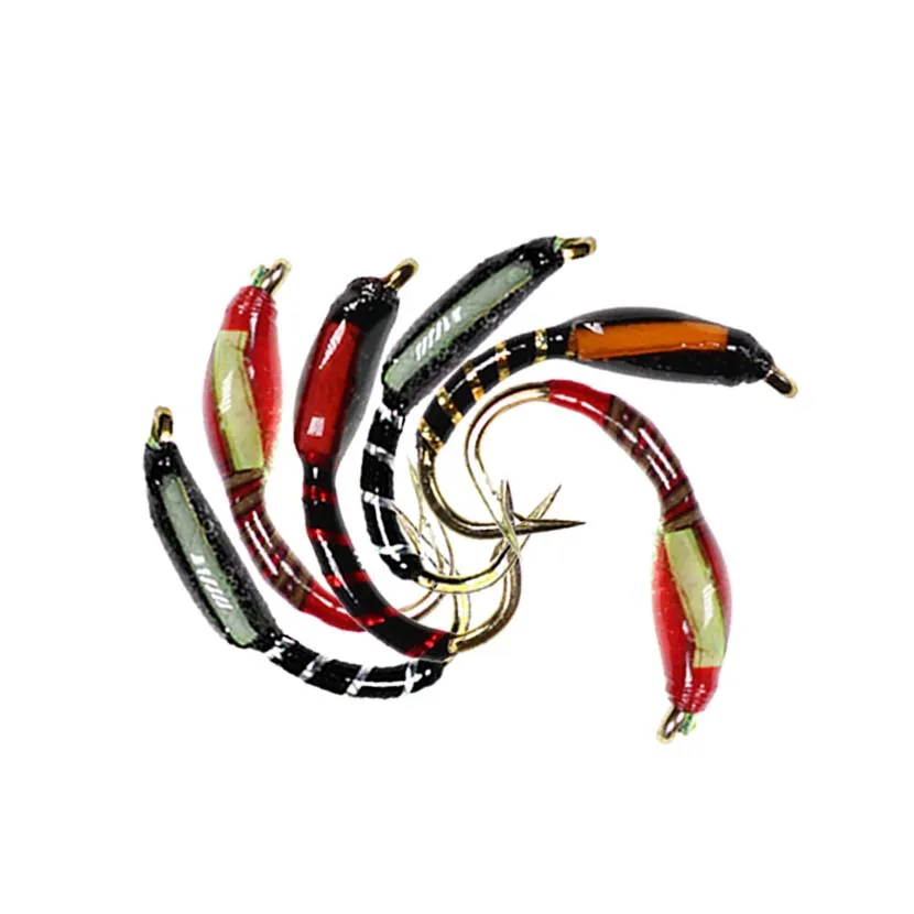 

Wet Dry Fly Fishing Flies Lure Set|24-48Pieces| #10 Fly Tying Material Wet Hand Tied Nymph Flies for Trout Pike