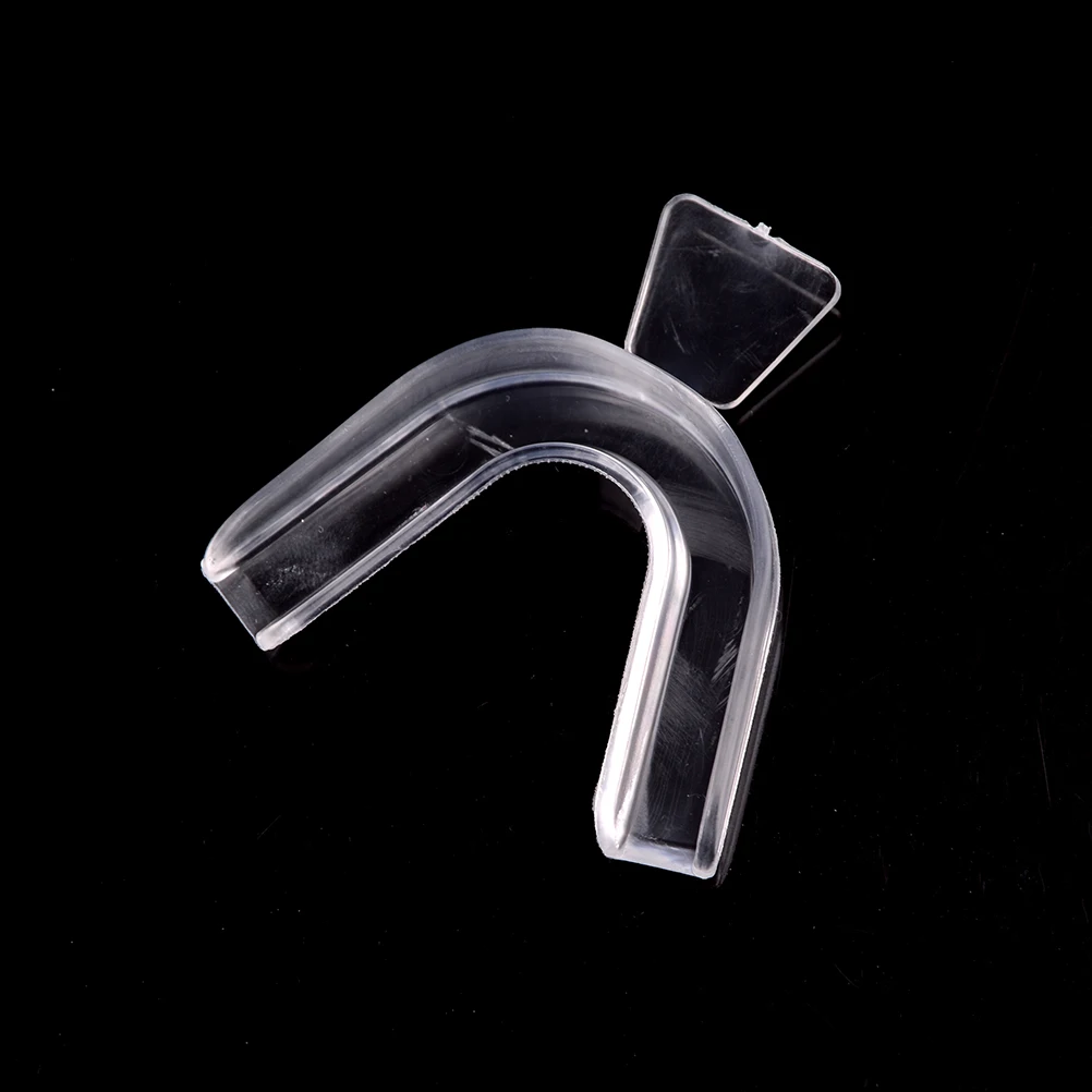 2PCS Transparent Thermoform Moldable Mouth Teeth Dental Trays Teeth Whitening Guard Gum Shield for Boxing Basketball