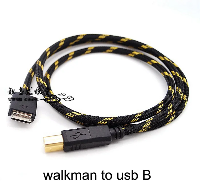 6N OCC Gold Plated 22PIN DOCK WMPORT Walkman To USB B DAC Cable For Desktop Decoder Sony  zx300a 300A+ A55 0.5M 1M 2M 3M