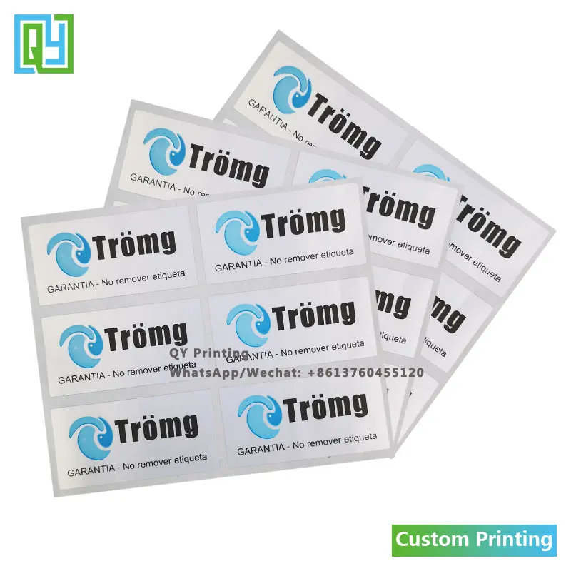 1000Pcs 20X40Mm Gratis Verzending Custom Security Label Sticker Seal Stickers Envelop Security Leegte Open Safty Sticker