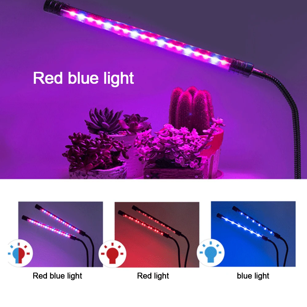 Imagem -05 - Lâmpada de Led para Crescimento de Plantas 5v Usb Espectro Completo Temporização Fitolâmpada para Mudas Interior Vegetais Flores Plantas Caixa Fitolampia