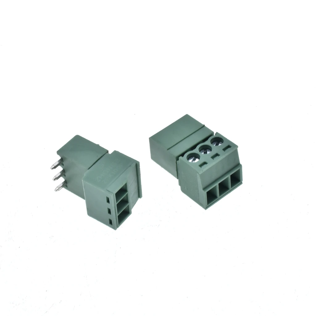 50 pair 15EDGK-3.5 3pin Right angle Terminal plug type 300V 10A 3.5mm pitch connector pcb screw terminal block connector*