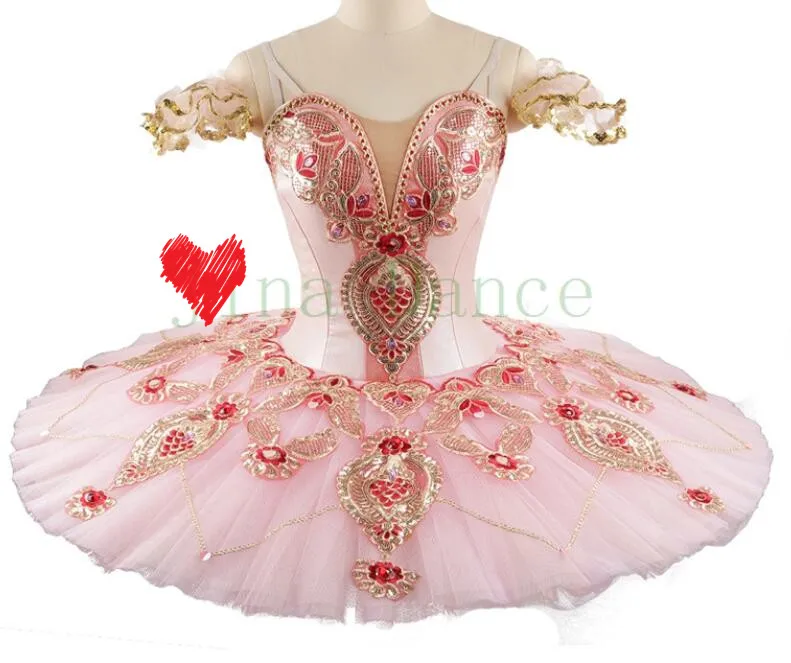 ballet tutu professional tutu pancake tutu classical ballet  ballerina tutu pink flower Flower Girl Variation - Don Quixote