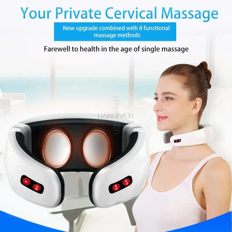 Cervical massager neck massager neck strong vertebra massage pillow shoulder neck hot compress