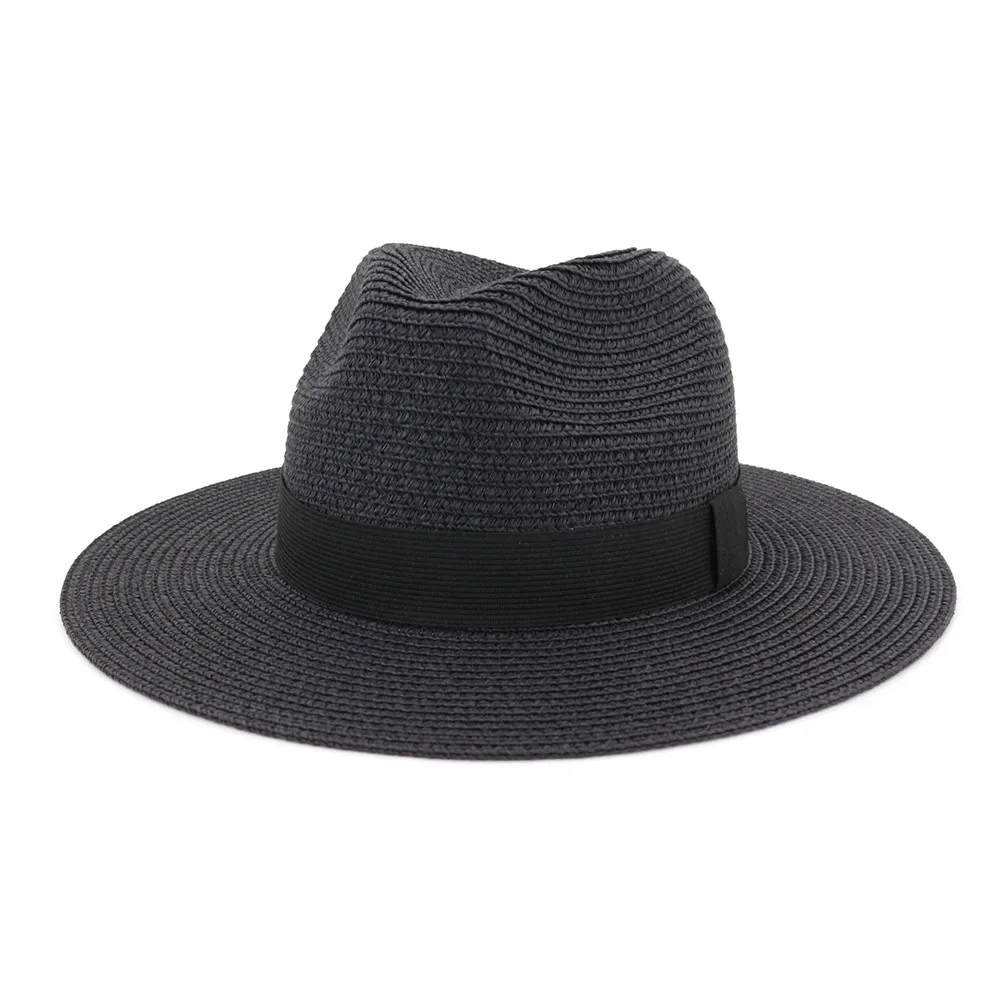 Große Größe 60CM Sommer Panama Hüte für Damen und Herren, Breitkrempiger Strand-Jazzhut, Kühlender Damen-Sonnenhut aus Stroh – Detail 4