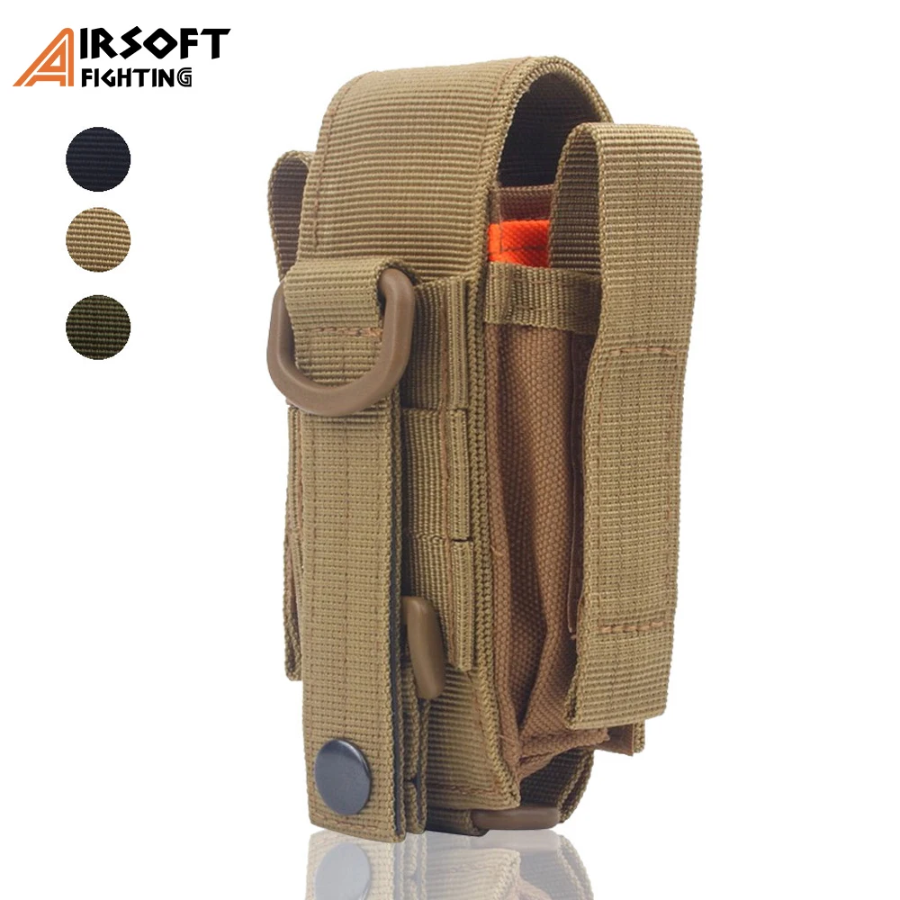 Tactical Molle Tool Pouch Organizer Multiple Pocket Holder Holster with Flap for Plier Pencil Knife Flashlight Hunting Accessory