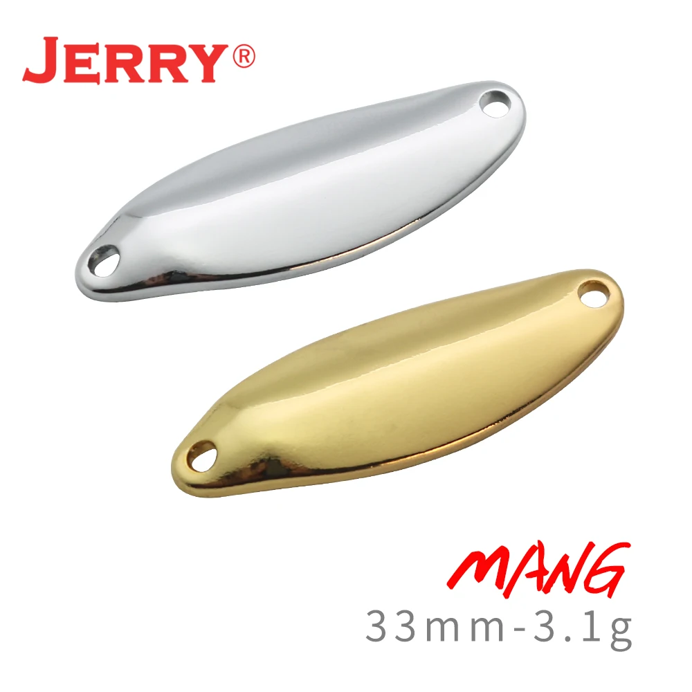 Jerry Unpainted Fishing Spoons Blank Body Metal Lures Lake Area Trout Pike Blinkers Spinner