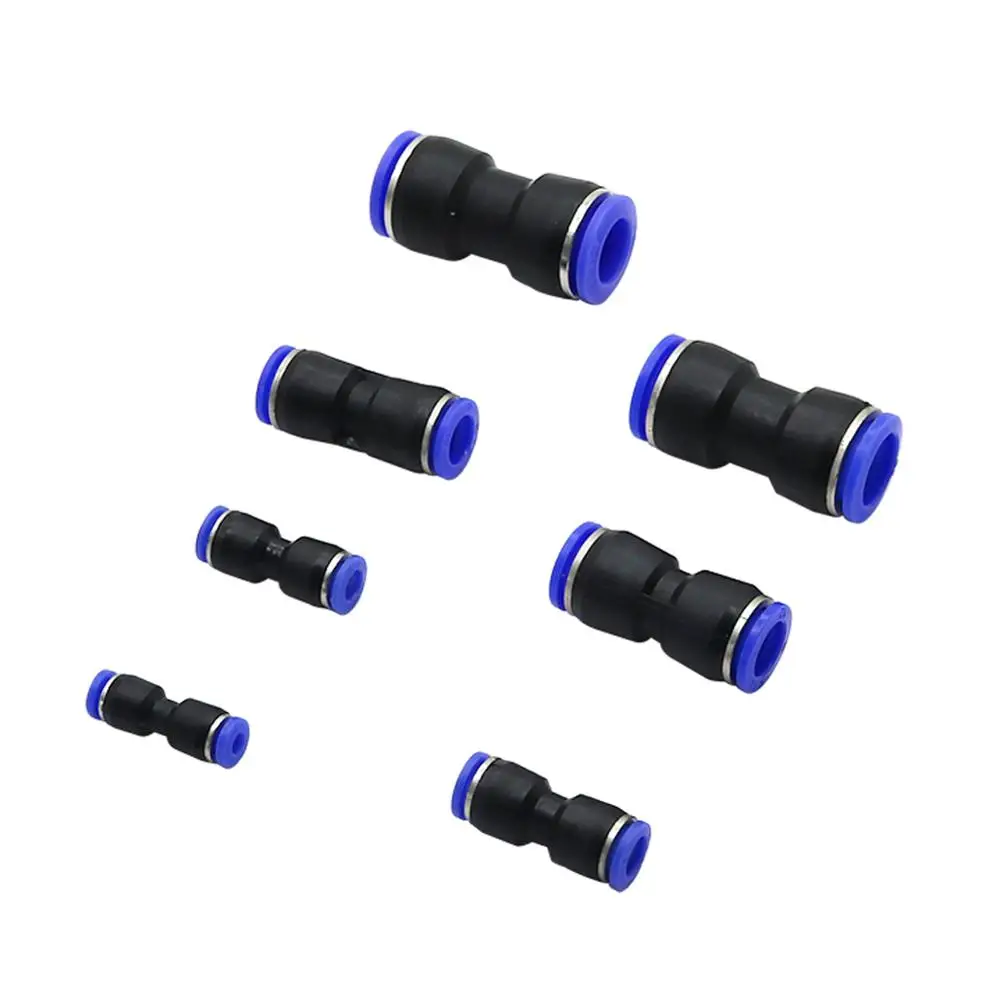 4mm 6mm 8mm 10mm 12mm 14mm 16mm OD Hose Tube Slip-lock  Straight Quick Connector Garden Irrigation Pipe Connectors 6 Pcs