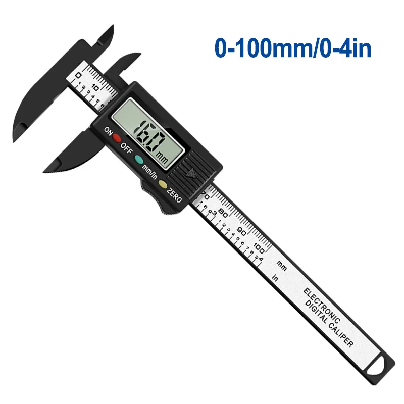 Digital Vernier Caliper LCD Electronic  Altimeter Micrometer Measuring  Tool  Plastic Ruler 0-150mm 0-100mm 6-inch