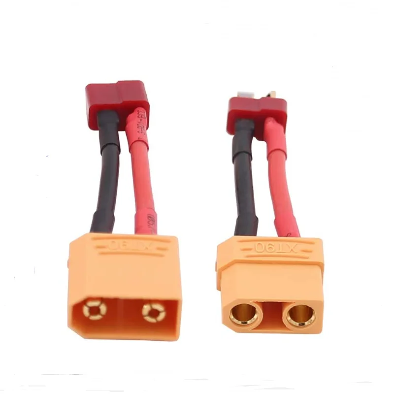 2pcs maschio femmina XT90 a Deans T Plug EC3 XT60 adattatore connettore MPX con cavo in Silicone 12awg 4cm per batteria RC ESC