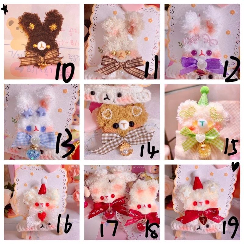 Little bear headdress kawaii express it in harajuku bow brooch pin hands diy hair accessories