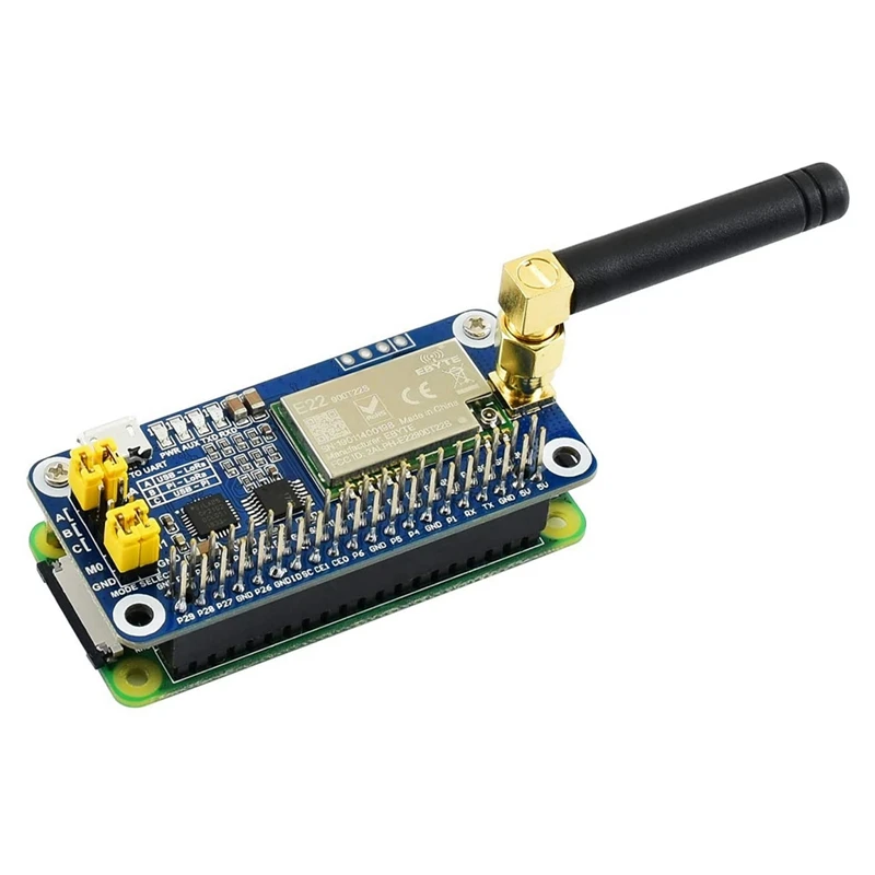 Waveshare SX1262 LoRa HAT for Raspberry Pi Covers 915MHz Frequency Band with Spread Spectrum Modulation