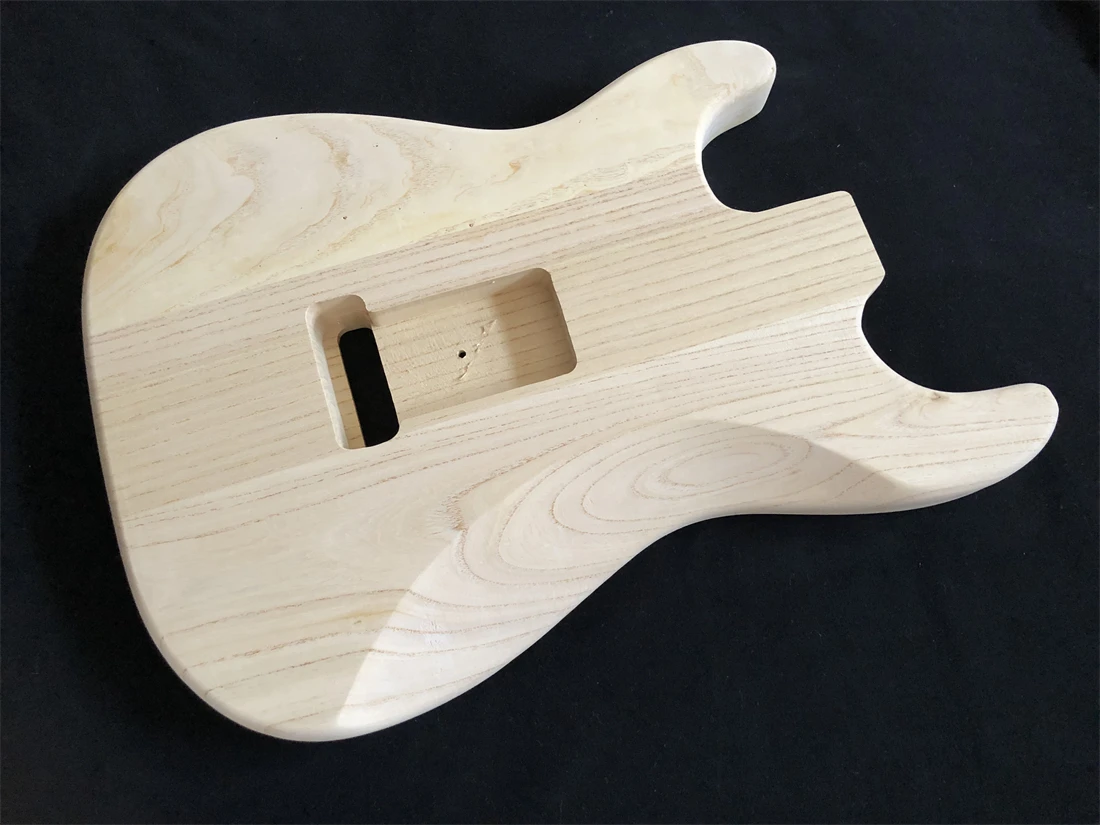 Unfinished Guitar Body, Ash wood SSS Guitar Replacement DIY