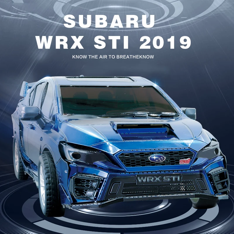 

MMZ MODEL 3D Metal Puzzle Subaru WRX STI 2019 Racing Car Vehicle DIY 3D Laser Cut Model Puzzle Toys for Children Gifts Adult