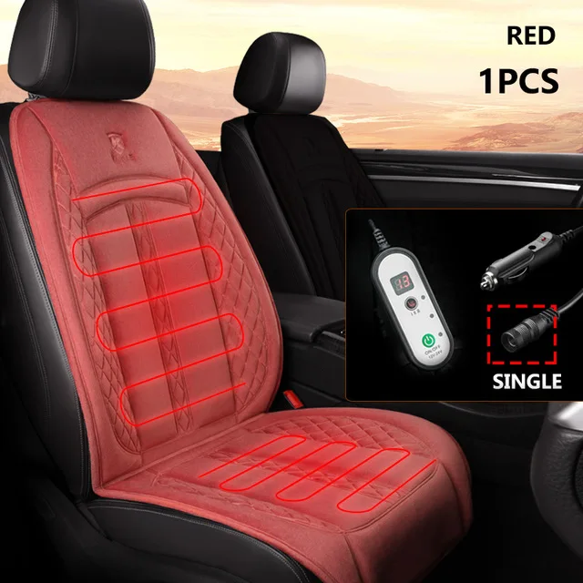 12V/24V Auto-Sitzheizung 120CM Verlängerte Beheizte Autositzauflage Warme Auto-Heizmatte Universelle Winter-Elektroheizung Sitzkissen – Detail 22