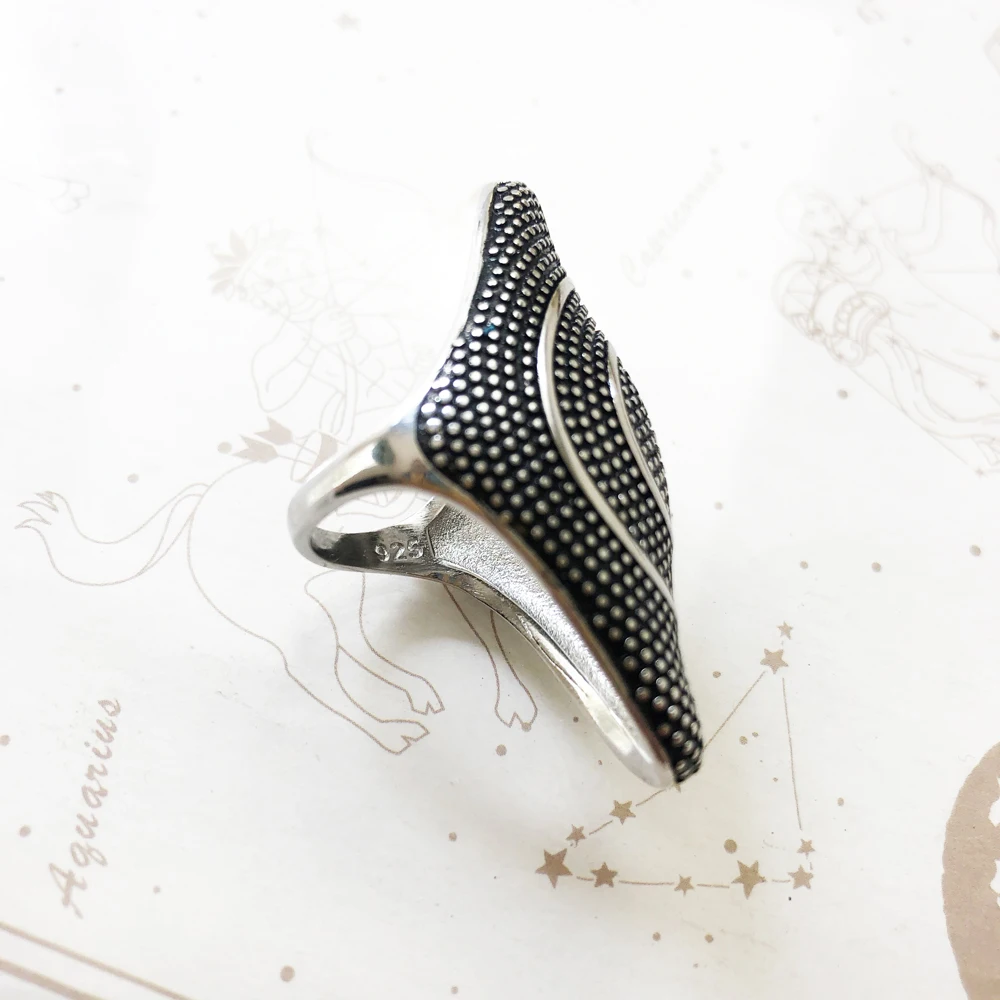 Large Statement Ring Kathmandu,Fine Jewerly For Women Men Autumn Brand New Gift In 925 Sterling Silver