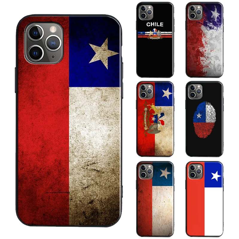 Chile Flag Case For iPhone 11 14 13 Pro Max SE 2020 6S 8 7 Plus X XR XS Max 12 Pro Max mini Phone Cover