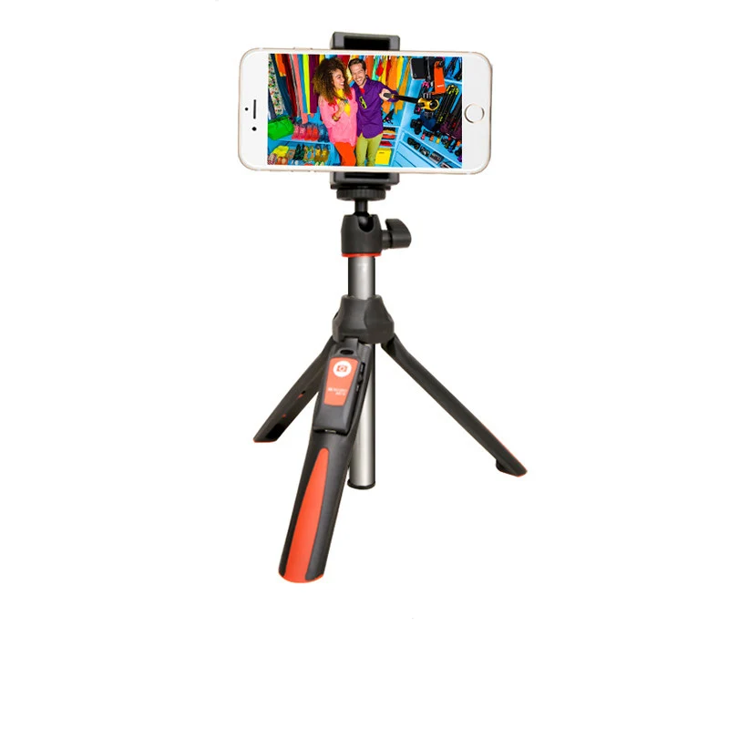 Benro Mk10แบบพกพาขาตั้งกล้องสำหรับโทรศัพท์มือถือ Bluetooth Selfie Stick พร้อมรีโมทคอนโทรลโทรศัพท์ Stick สำหรับ Huawei iPhone Android
