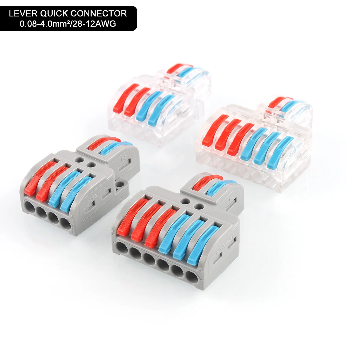 1 Input 2/3  Output Cable Splitter Quick Easy Wire Connector Push-in Compact Conductor Terminals For Home DIY Electric Splicing