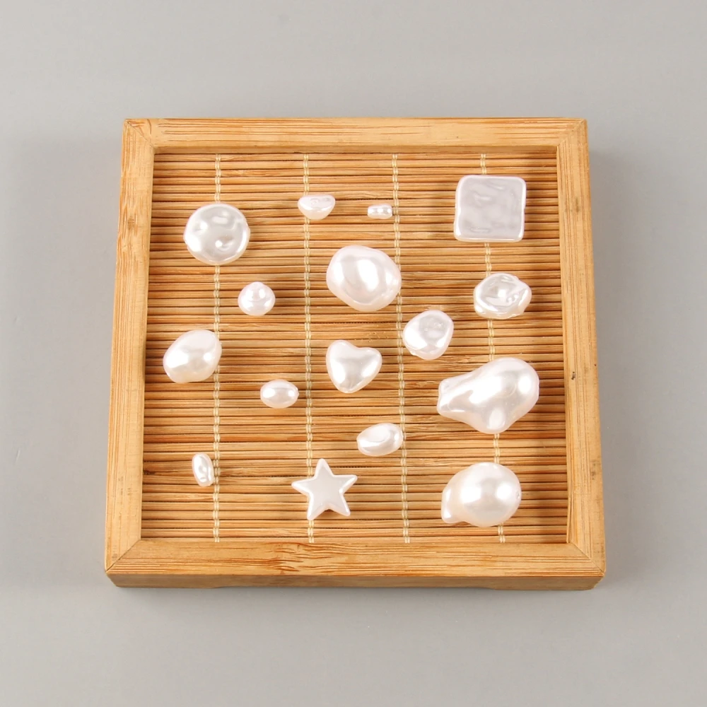 تقليد الباروك اللؤلؤ البلاستيك الخرز ستار القلب فضفاض خزر عازل لصنع المجوهرات سوار اليدوية Craft بها بنفسك الحرفية اكسسوارات