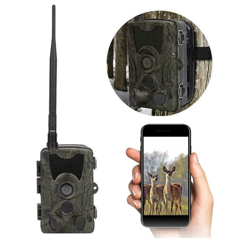 Wireless Trail Wildlife Camera 2G MMS SMS SMTP 20MP 1080P Night Vision Cellular Mobile Hunting Cameras HC801M  Metal Case