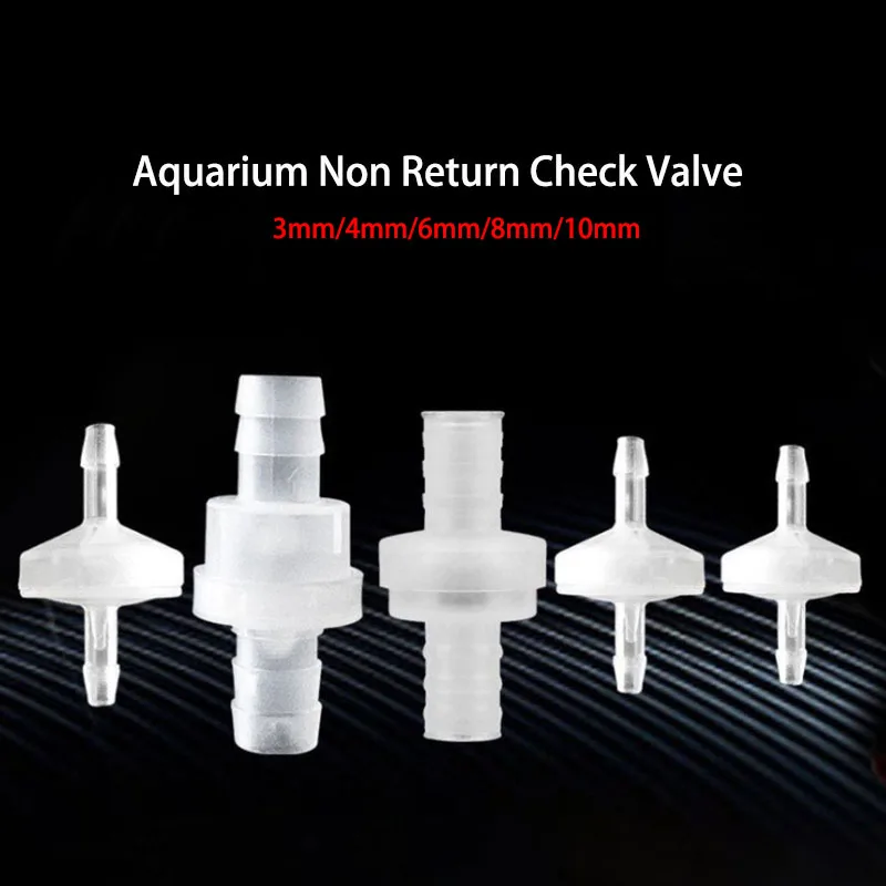 5pcs  Accessory Aquarium Air Pump Check Valve Fish Tank 5 pc One Way Non-Return Check Valve Aquarium Co2 System Air Pump 2021New