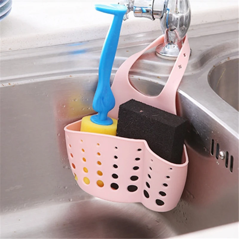 Kitchen Sink Shelf Sponge Drain Rack Holder Double Decker Hanging Basket Storage Organizer Sink Accessories Wash Dropshipping