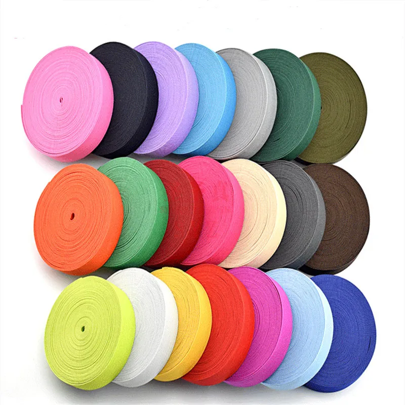 2-5m Color Elastic Band Thick Flat Woven Soft Rubber Spandex Webbing Home Sewing Lace Decorative Belt Clothing Accessories 25mm