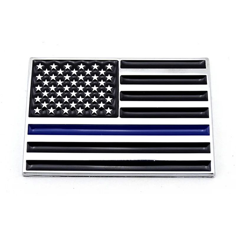 The United States of american flag police firefighters emblem badge logo sticker decal for car truck auto bike