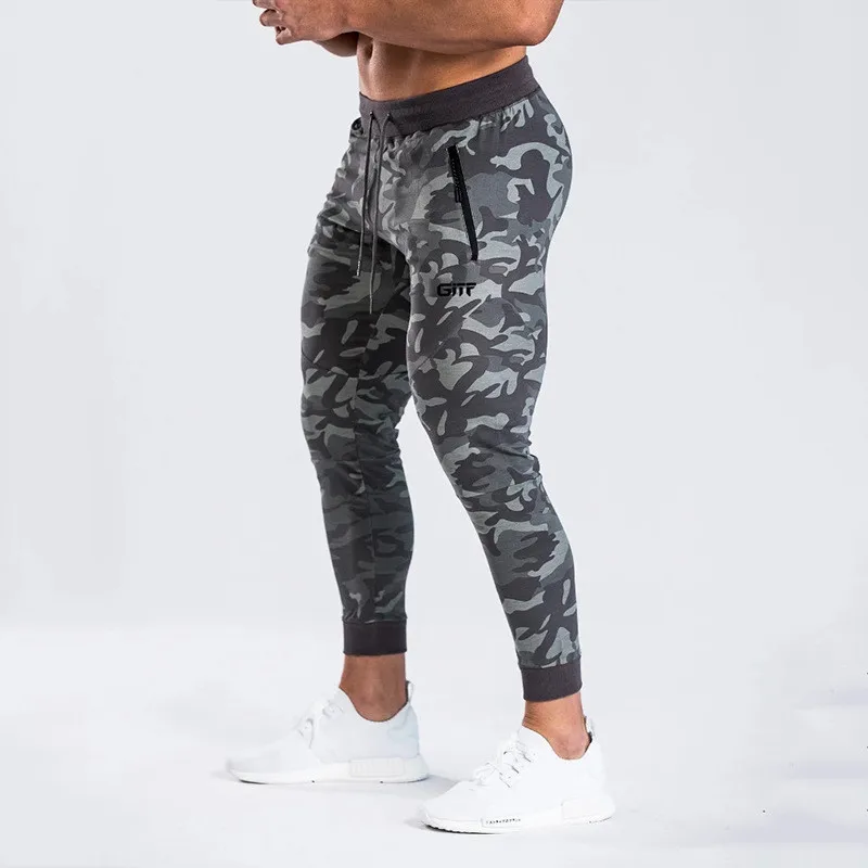 GITF New Camouflage Quick drying jogging pants men Sport Pencil Pants Men Bodybuilding Joggers Gym Trousers Running Pants Men