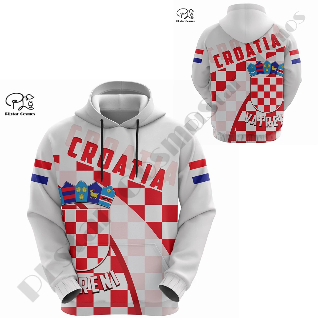 

PLstar Cosmos 3DPrinted Newest Croatia Football Art Unique Unisex Men/Women Hrajuku Streetwear Casual Hoodies/Zip/Sweatshirt W-2