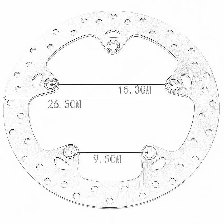 Motorcycle Rear Brake Disc For BMW F800ST Full fairing Touring F800S Half HP2 Enduro Megamoto K25 Disc has fixed bobbins Sport