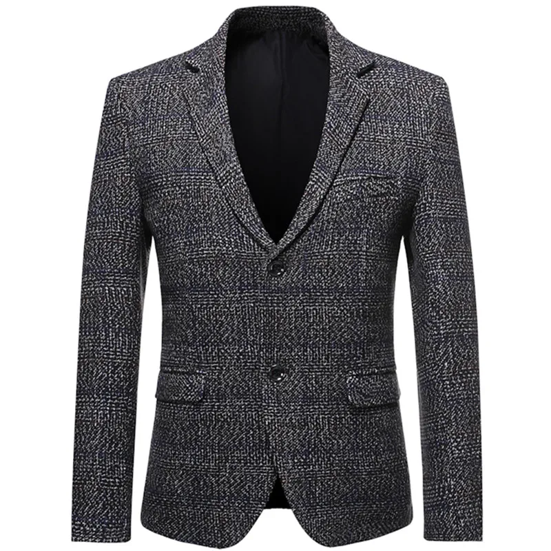 

Nice Vogue Pop Men's Casual Boutique Business Woolen Suit / Male Slim Party Dress Blazer Jacket Coat