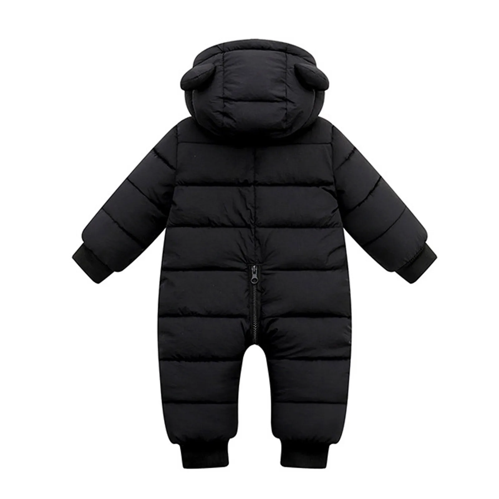 Conjunto de invierno para niños, pelele cálido con capucha para bebés y niños, mono a prueba de viento, abrigo, prendas de vestir acolchadas, ropa