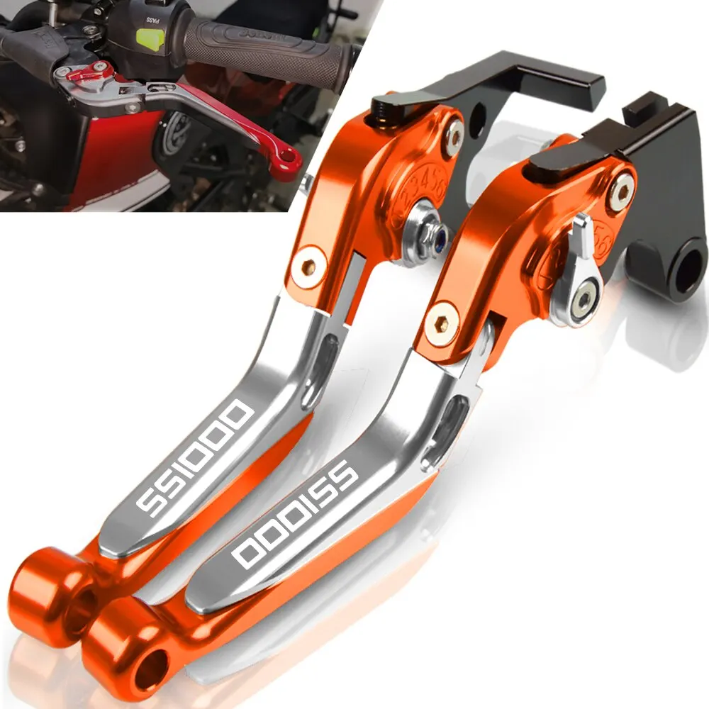 

Motorcycle Accessories CNC Adjustable Foldable Extendable Brake Clutch Levers Handle For DUCATI SS1000 1000SS 2003 2004