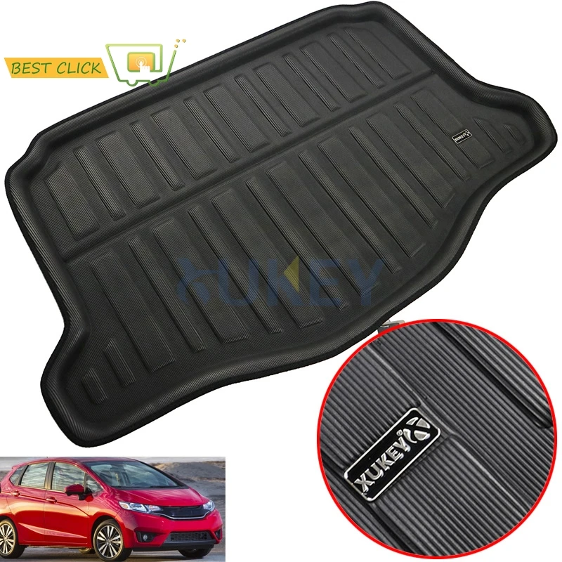 

Fit For Honda Fit / Jazz 2014-2019 Hatchback GK5 Boot Mat Rear Trunk Liner Cargo Tray Floor Carpet Mud Kick Protector 2015 2016