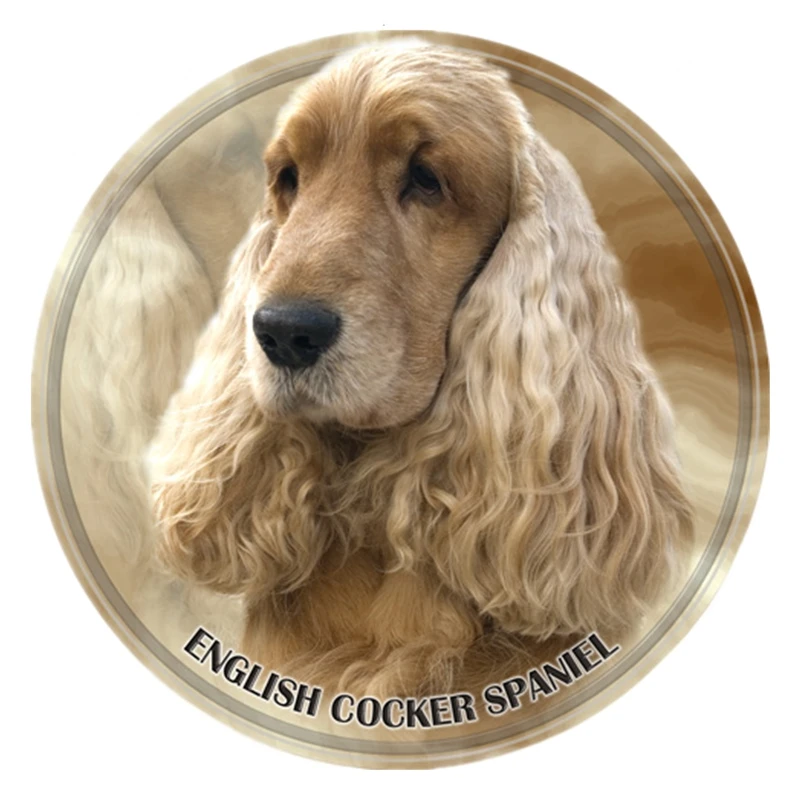 

S40330# 13CM PVC Decal English Cocker Spaniel Car Sticker Waterproof For Bumper Rear Window Laptop Refrigerator Toilet