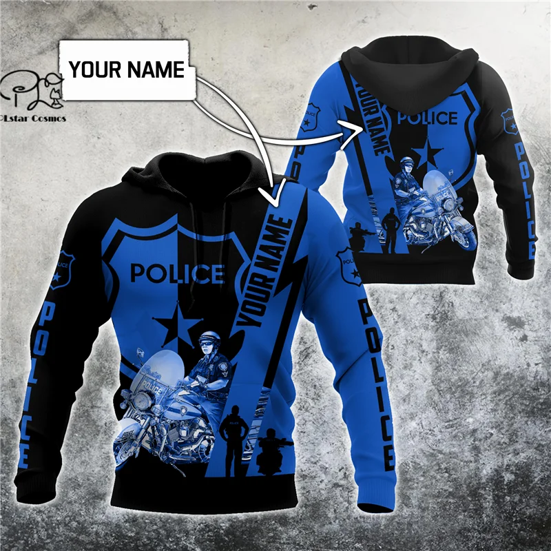 

PLstar Cosmos 3DPrinted Newest Police Custom Name Unique Hrajuku Streetwear Funny Unisex Casual Hoodies/Zip/Sweatshirt C-2