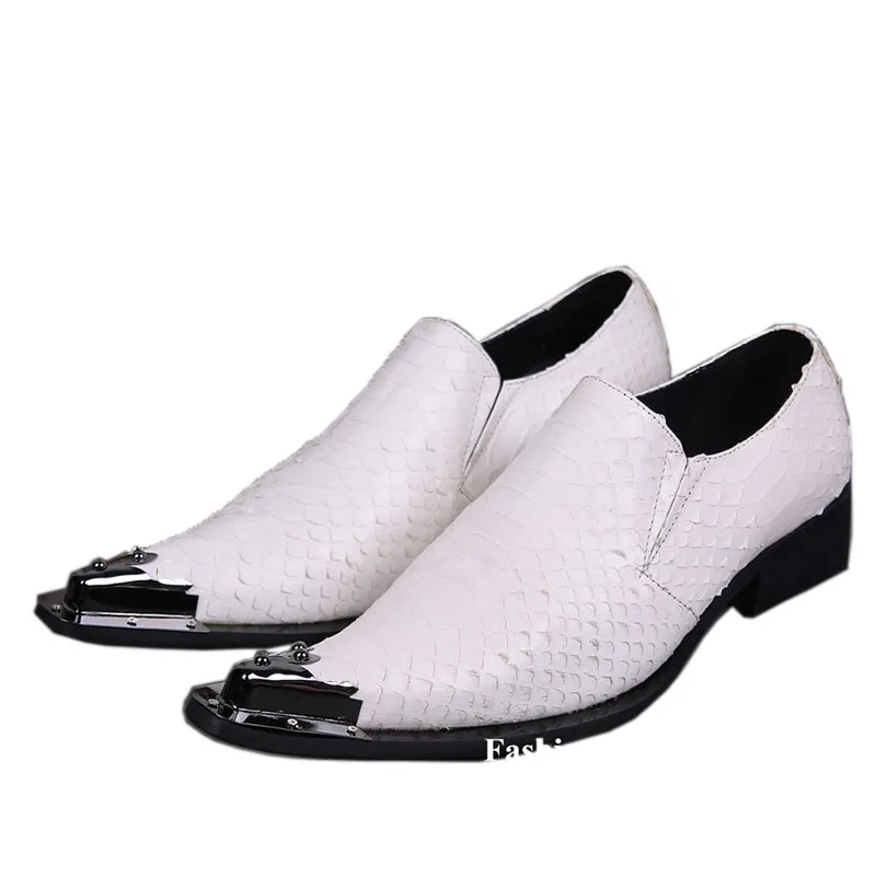 

ntparker Fashion Pointed Toe Man Shoes Designer Leather Dress Shoes for Man White Wedding/ Business Shoes Man, Big Sizes US6-12