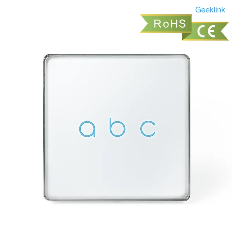 Пульт Geeklink FB2 настенный сенсорный выключатель отзывы переключатель британская версия 1 2 3 комплекта, интеллигентая (ый) Беспроводной пульт дистанционного управления IOS Android нулевой сигнальной линии