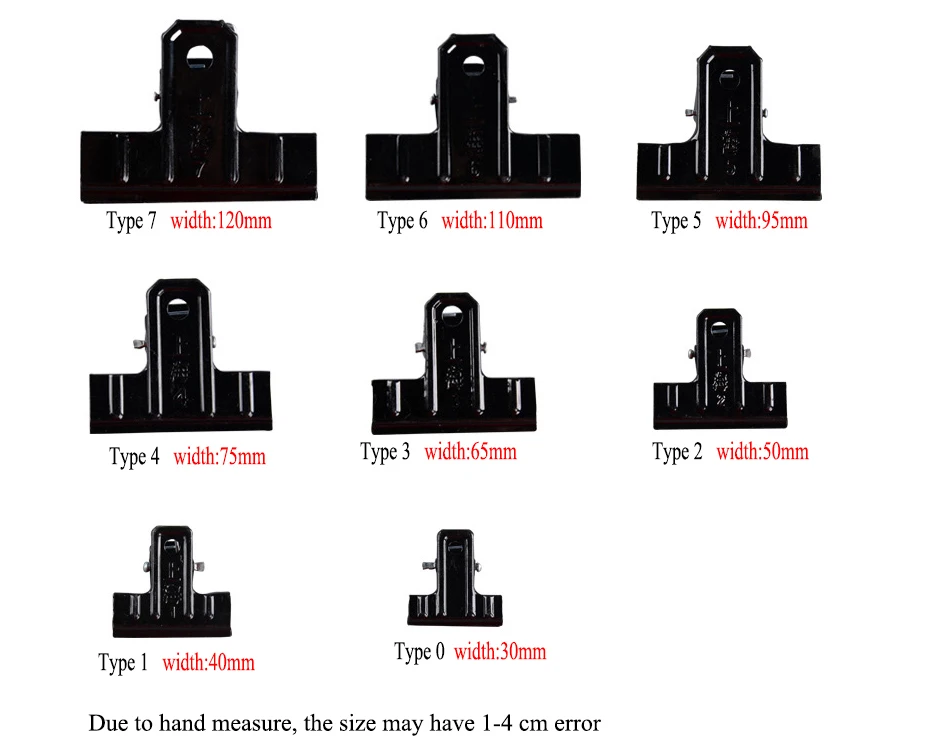 Wholesales Heavy Duty Metal Clips Wide-Mouth Black Spring Clamps for Woodworking, Photo Studio Backdrops