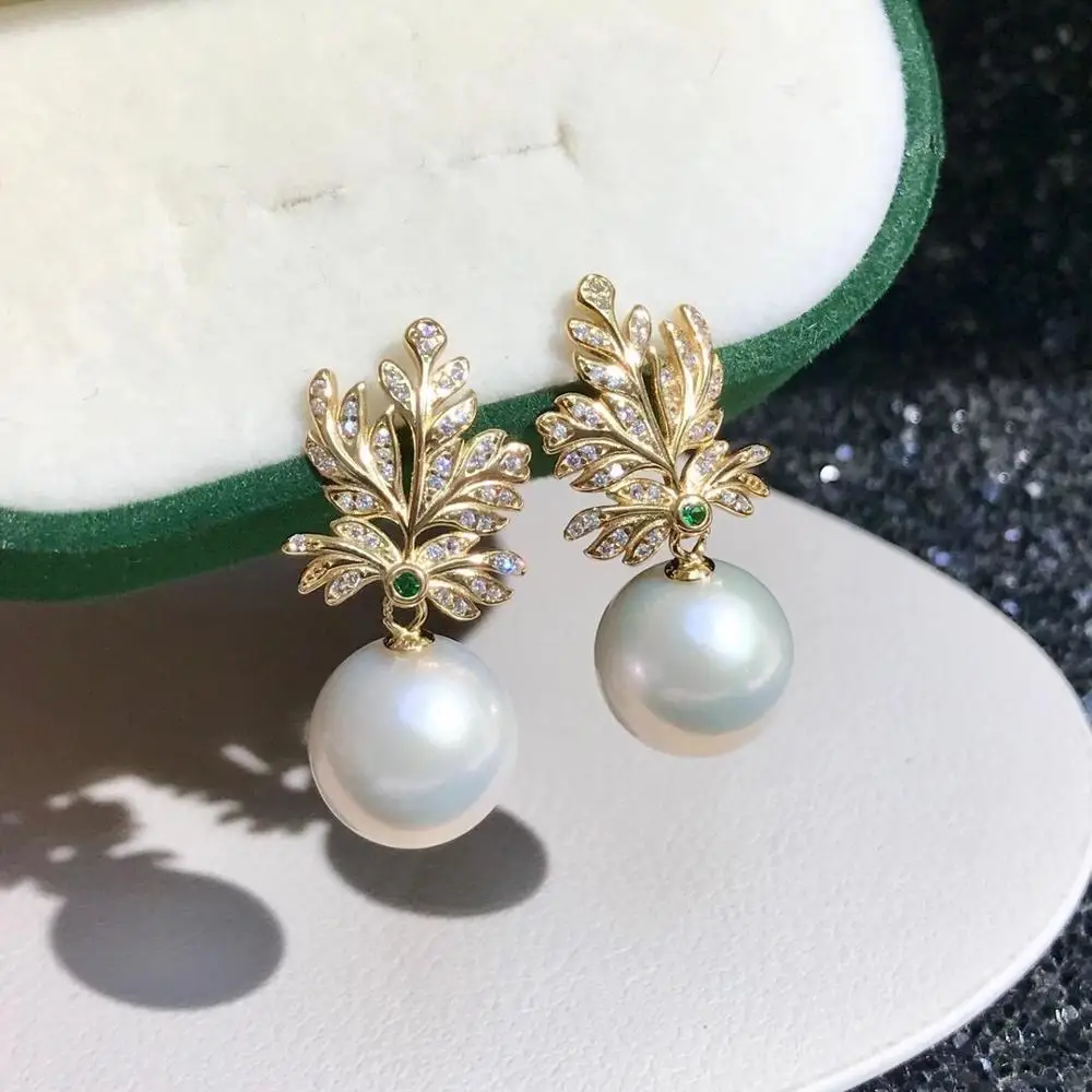 

Bridal 925 Sterling Silver Earrings Findings Settings Base Mountings Parts for Pearls Agate Crystal Stones Jade 5pairs/lot