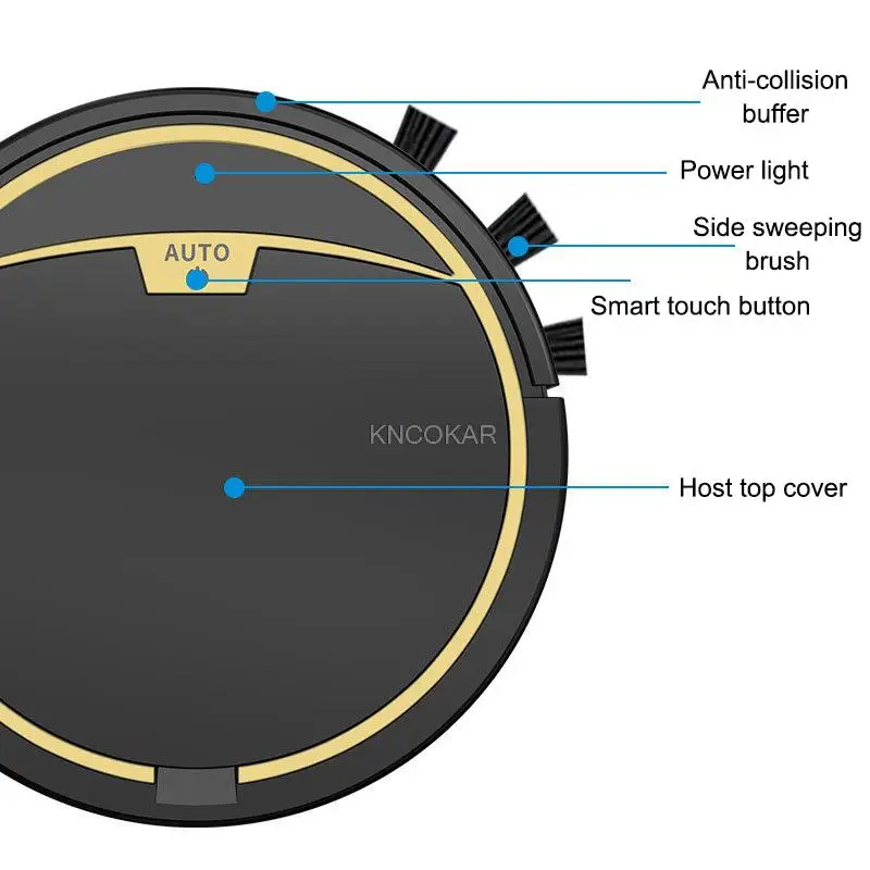 2800Pa Fully Automatic Robot Vacuum Cleaner Mopping and Sweeping Dual Mode Sweeping Robot Anti-dropping Vacuuming Robot