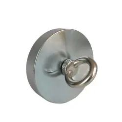 600Kg Design Magnet Strong N52 Neodymium Permanent Magnet Fishing Magnets with Ring Super Imanes Magnetic Material Base